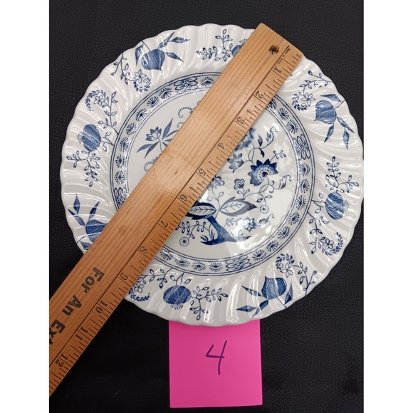 Johnson Brothers Blue Nordic Ironstone Plate Hand Engraving Dinner Plate - Picture 2 of 4